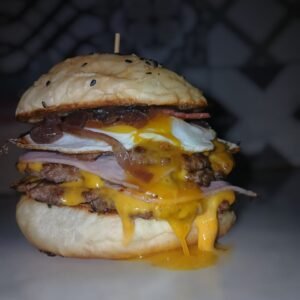 Doble carne + papas fritas